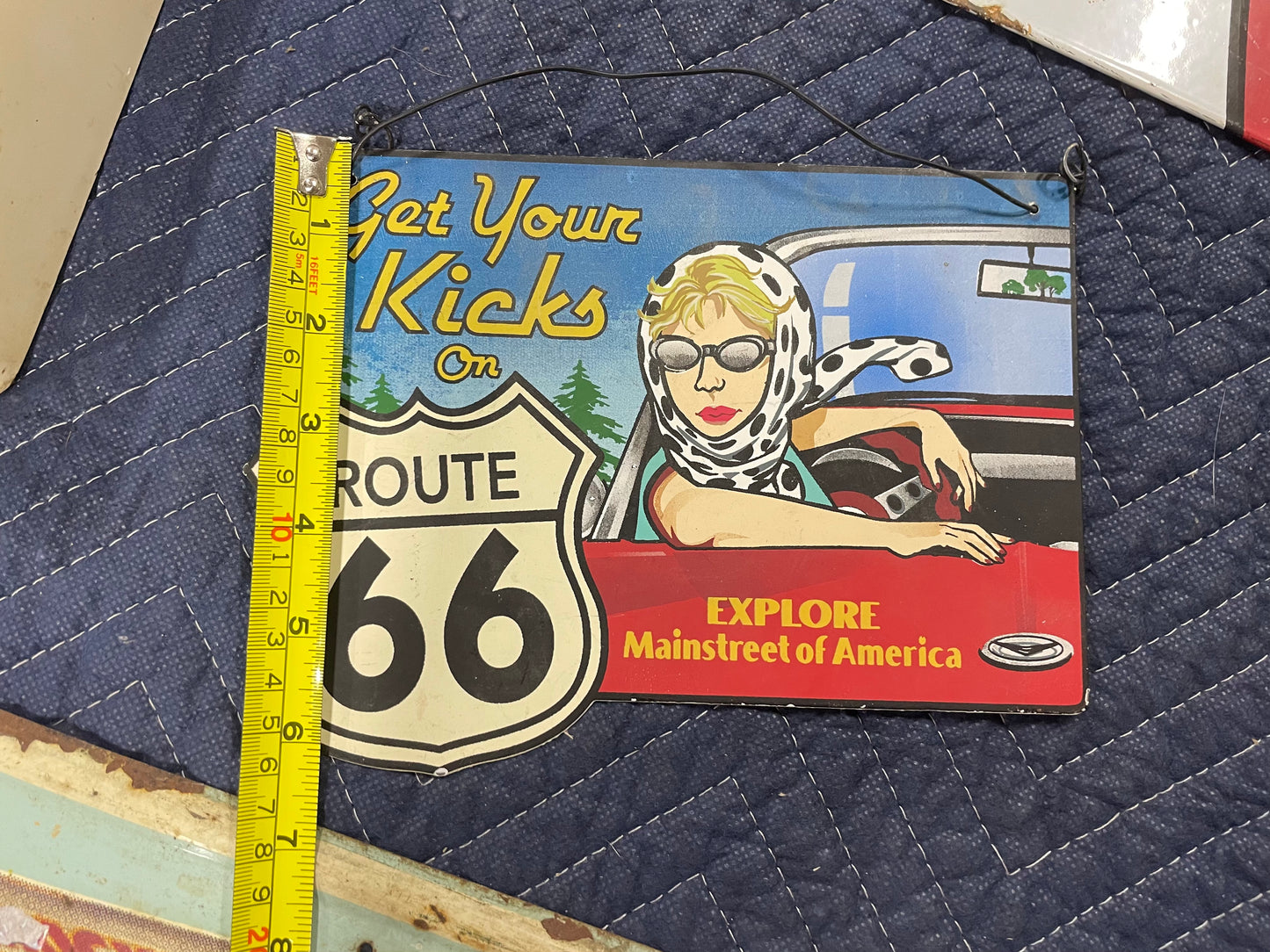 Gets your Kicks on Route 66 Small Metal Sign