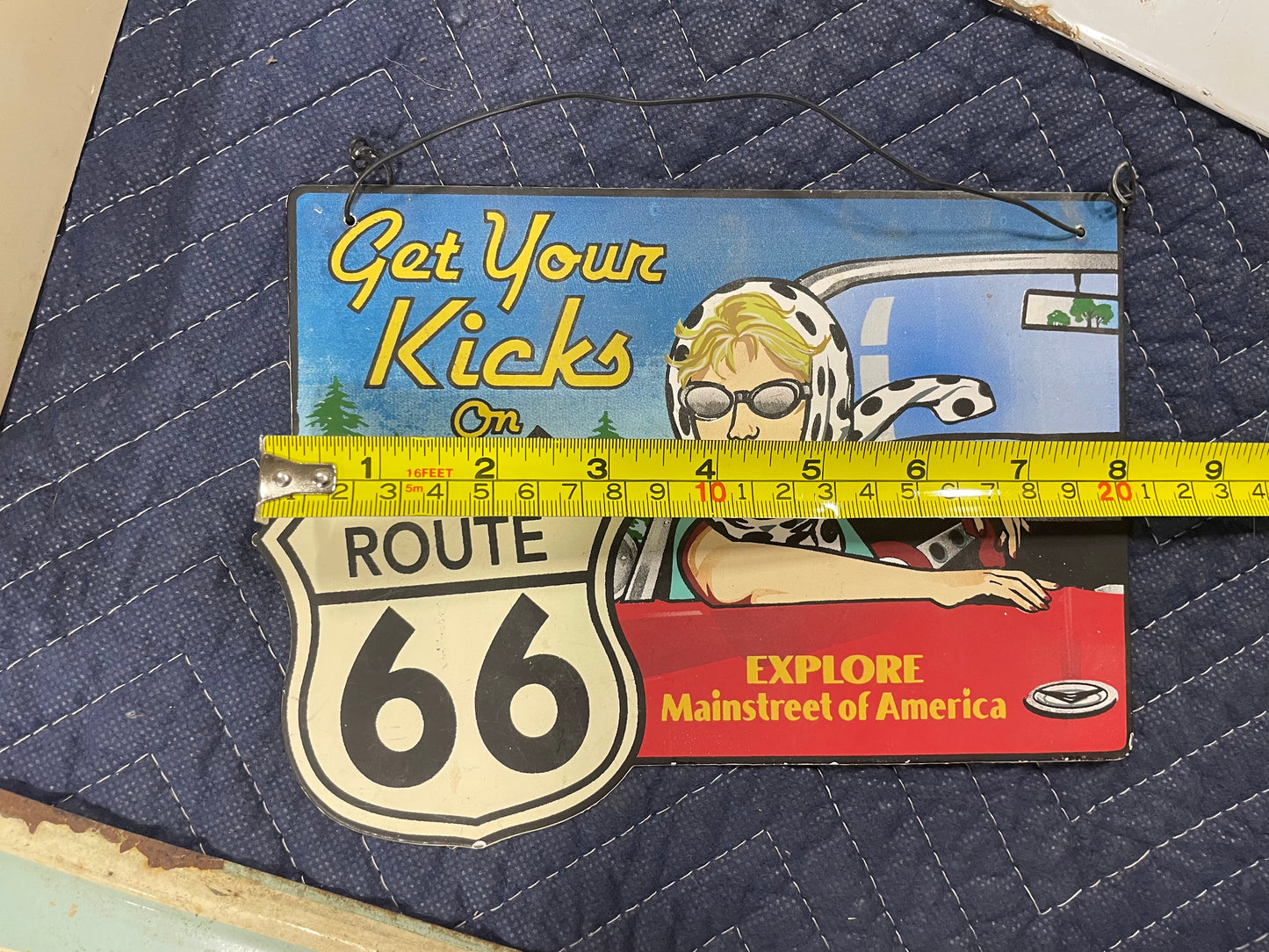 Gets your Kicks on Route 66 Small Metal Sign