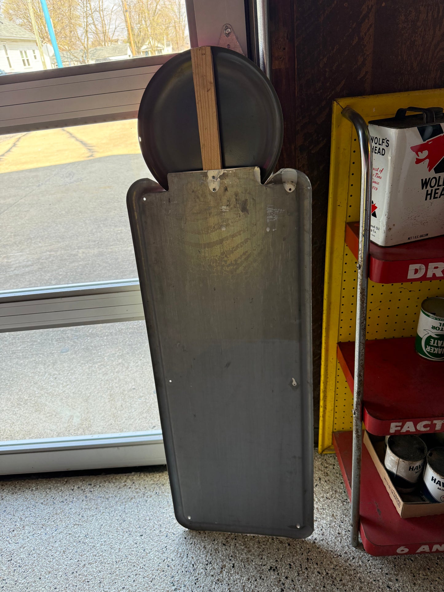 Coca-Cola Sign with Attached 12" Button