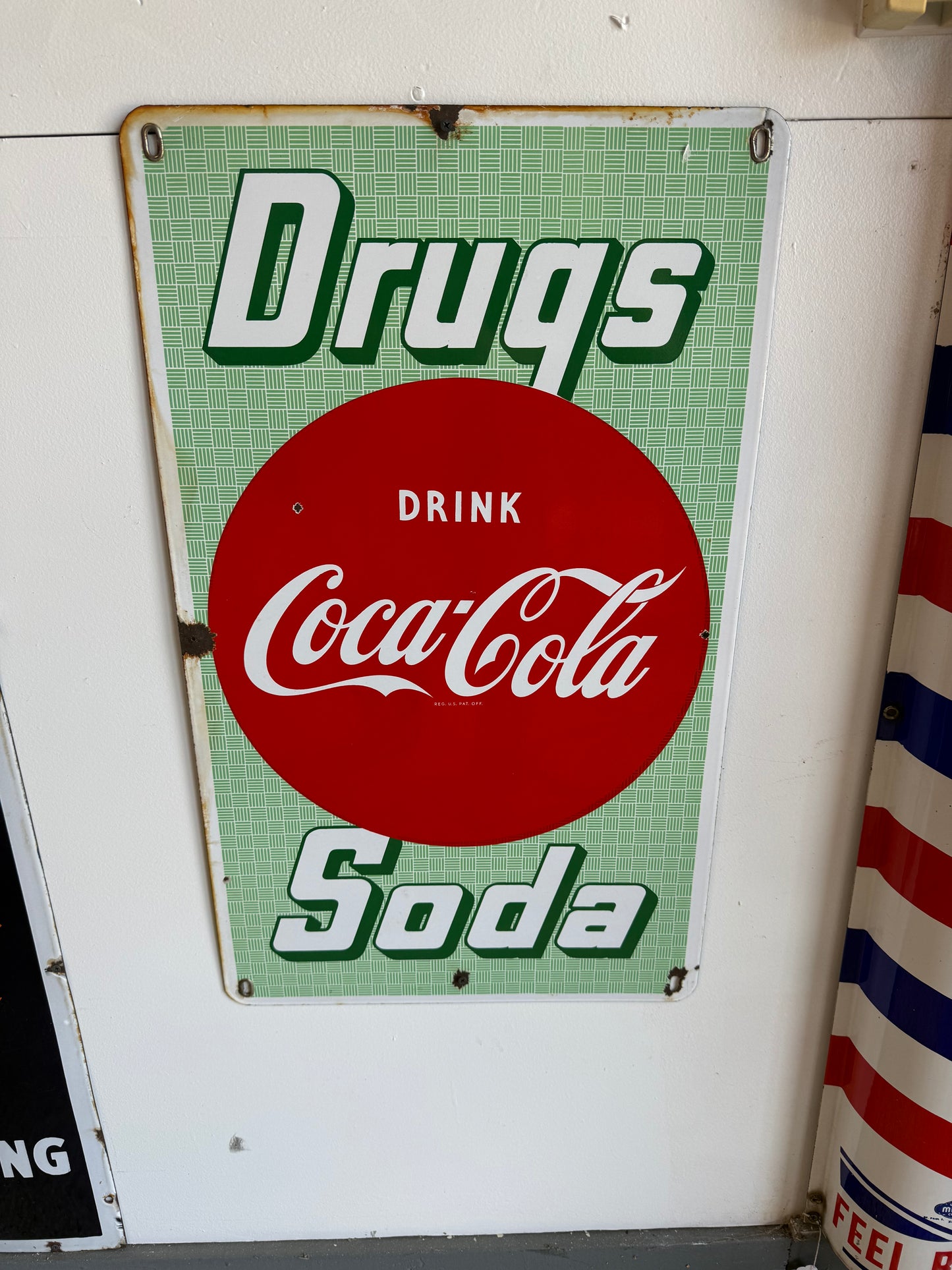 Coca Cola Drug Store SSP Sign