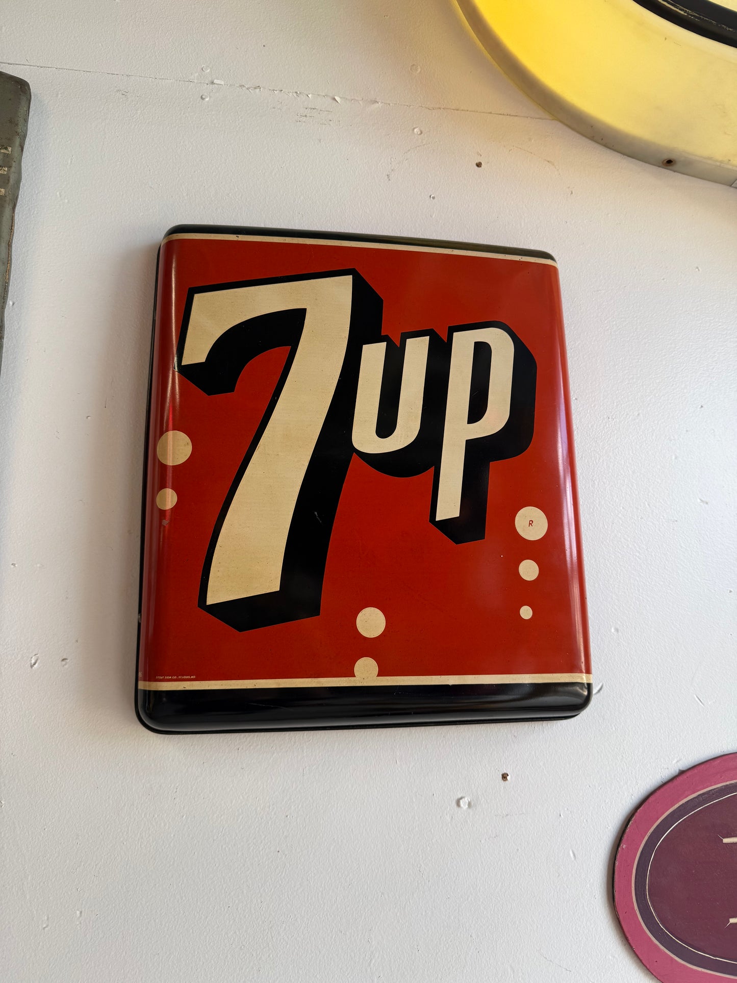 7up Raised Metal Sign