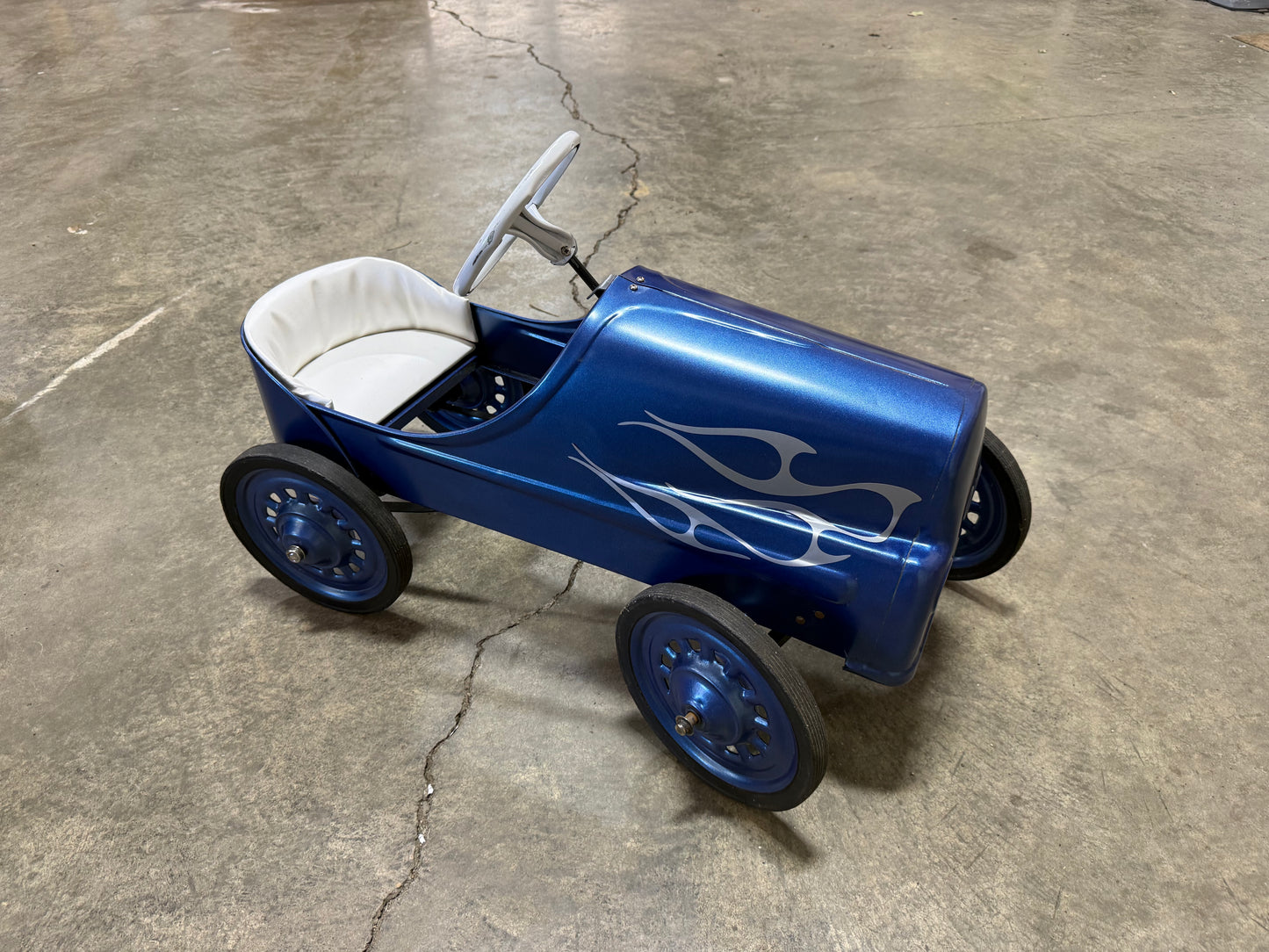 Hot Rod Blue Pedal Car