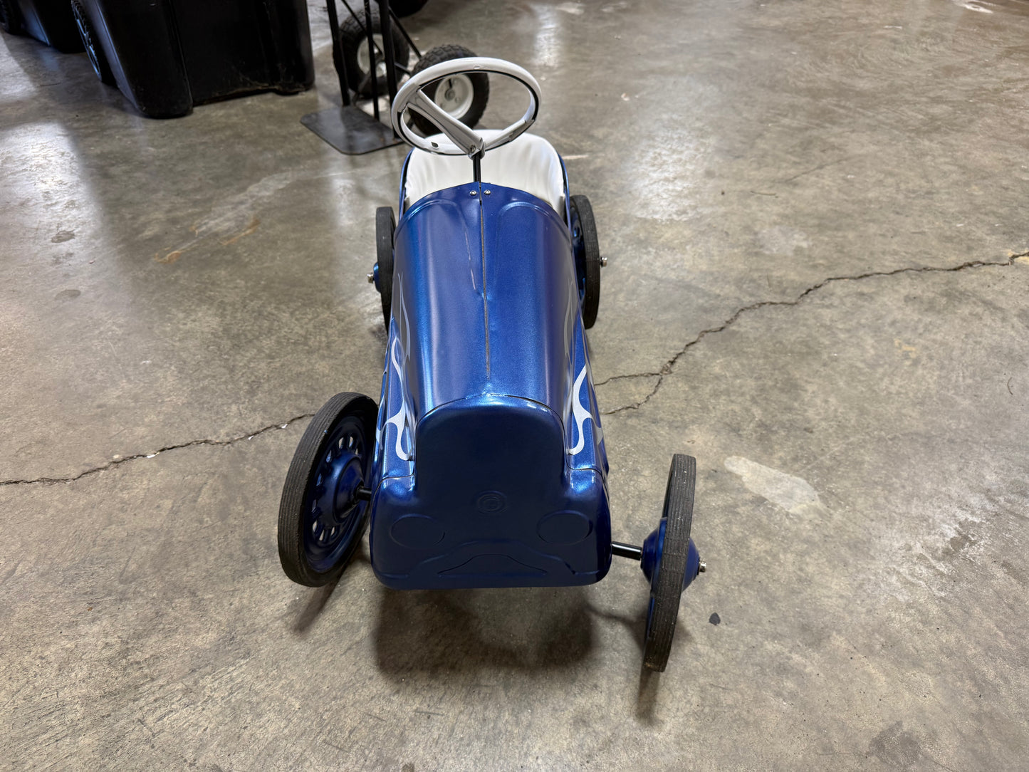 Hot Rod Blue Pedal Car