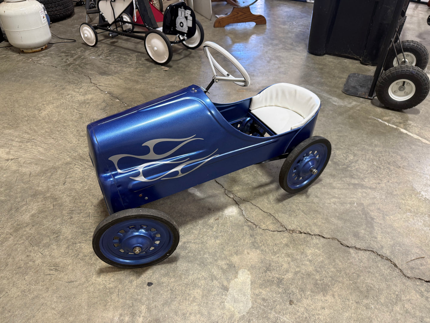 Hot Rod Blue Pedal Car