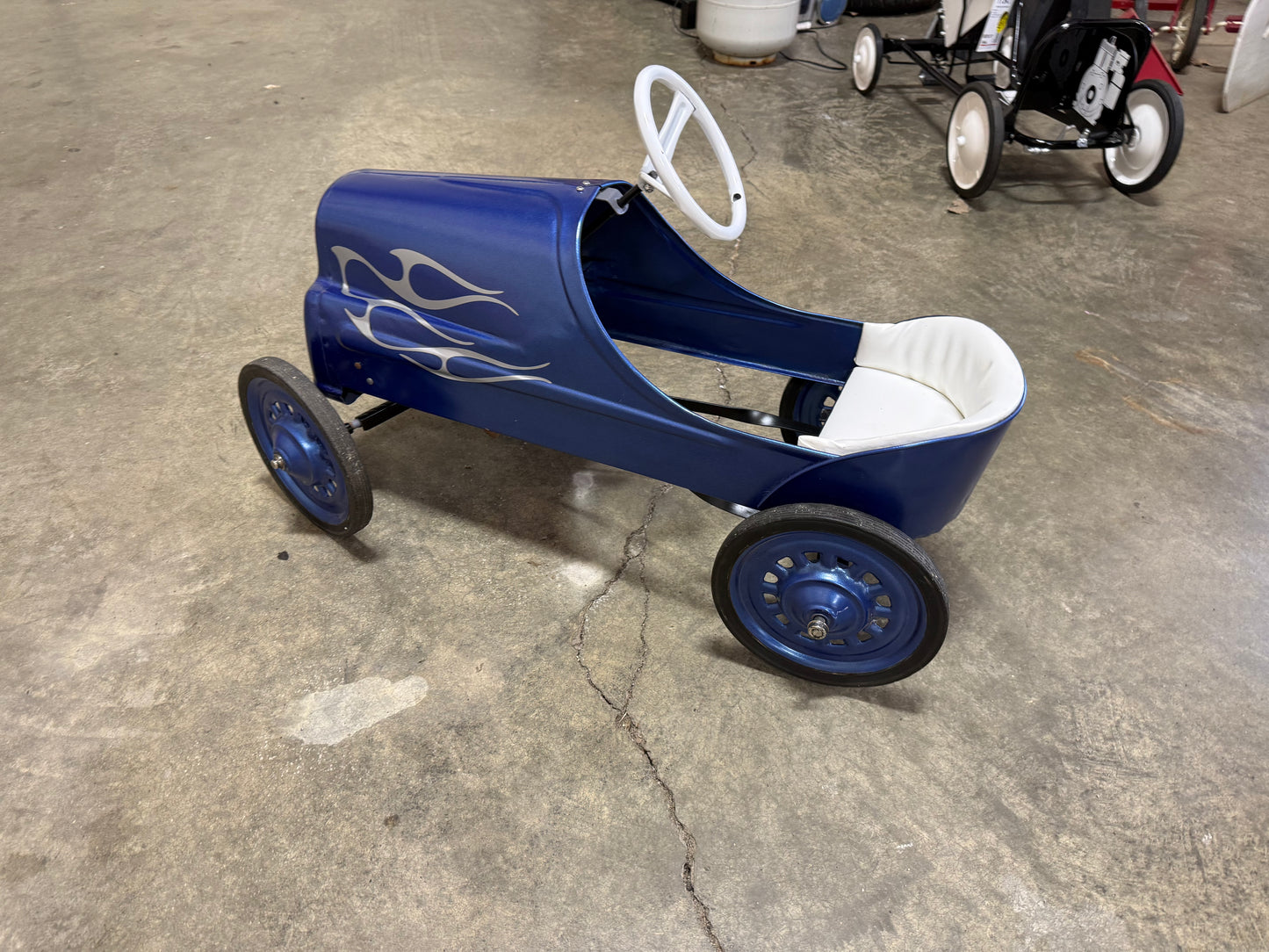 Hot Rod Blue Pedal Car