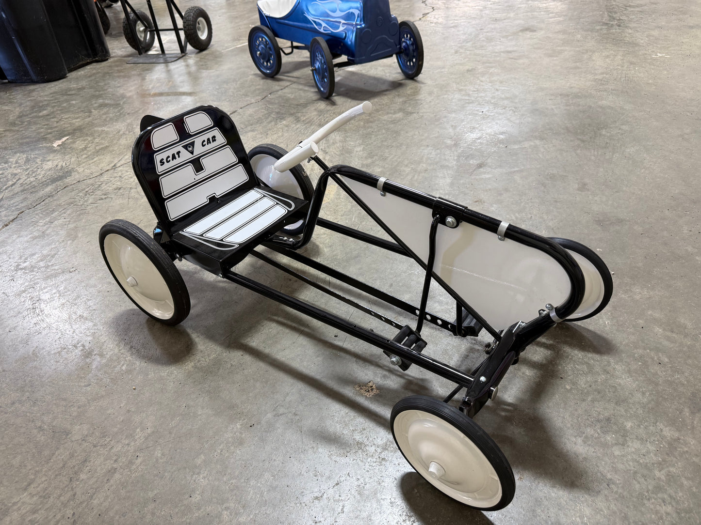 AMF Black Scat Pedal Car