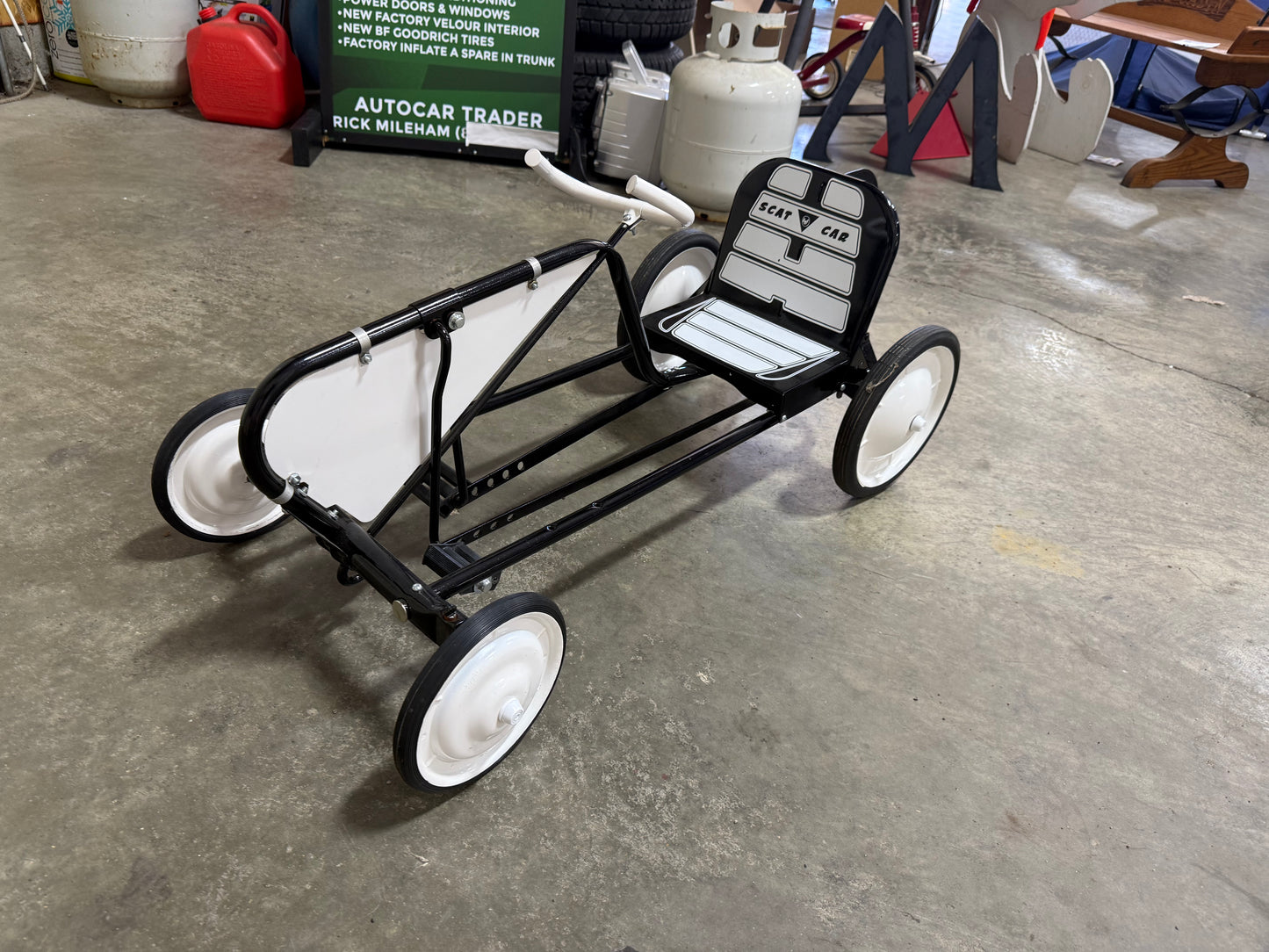 AMF Black Scat Pedal Car
