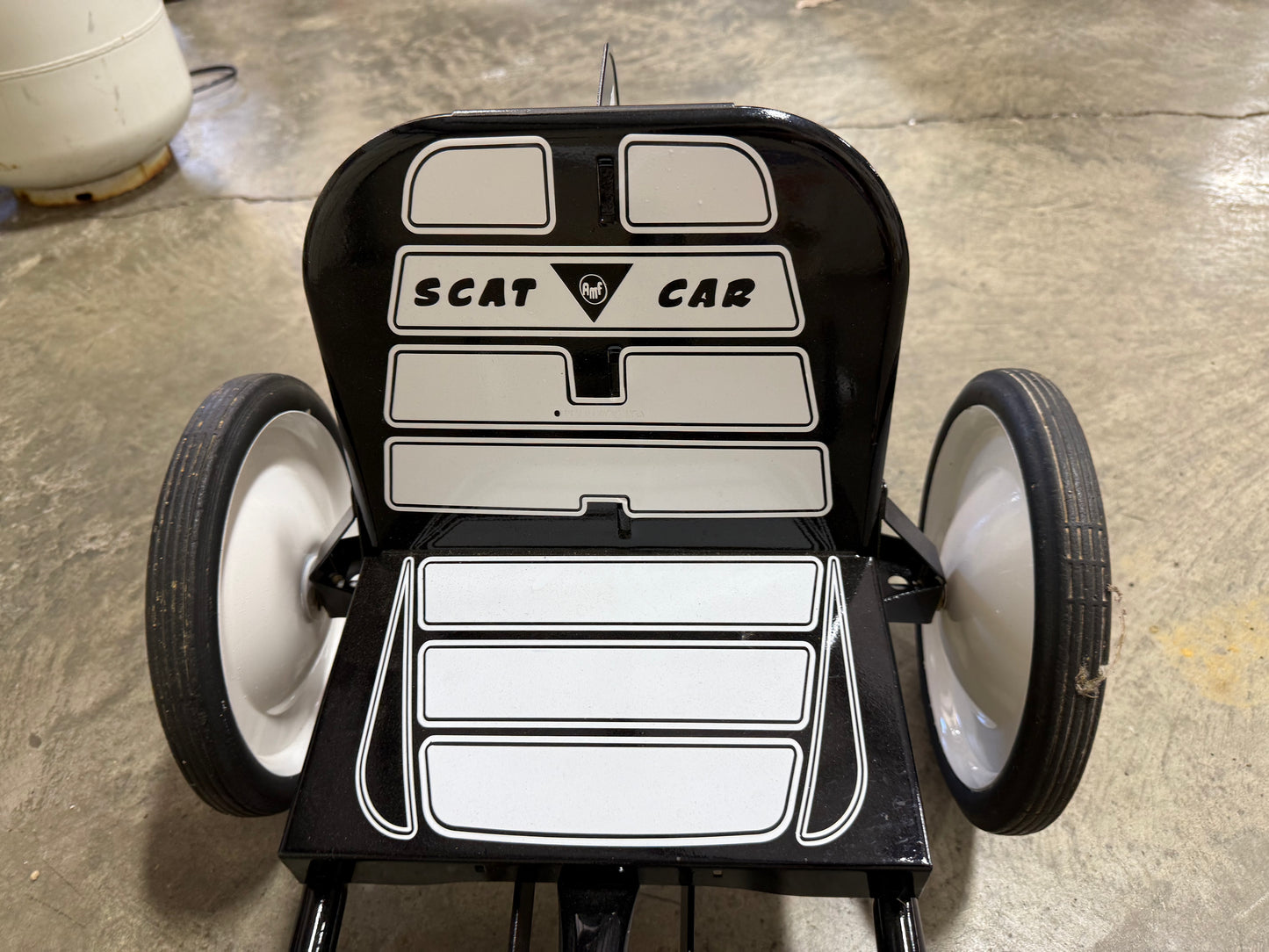 AMF Black Scat Pedal Car