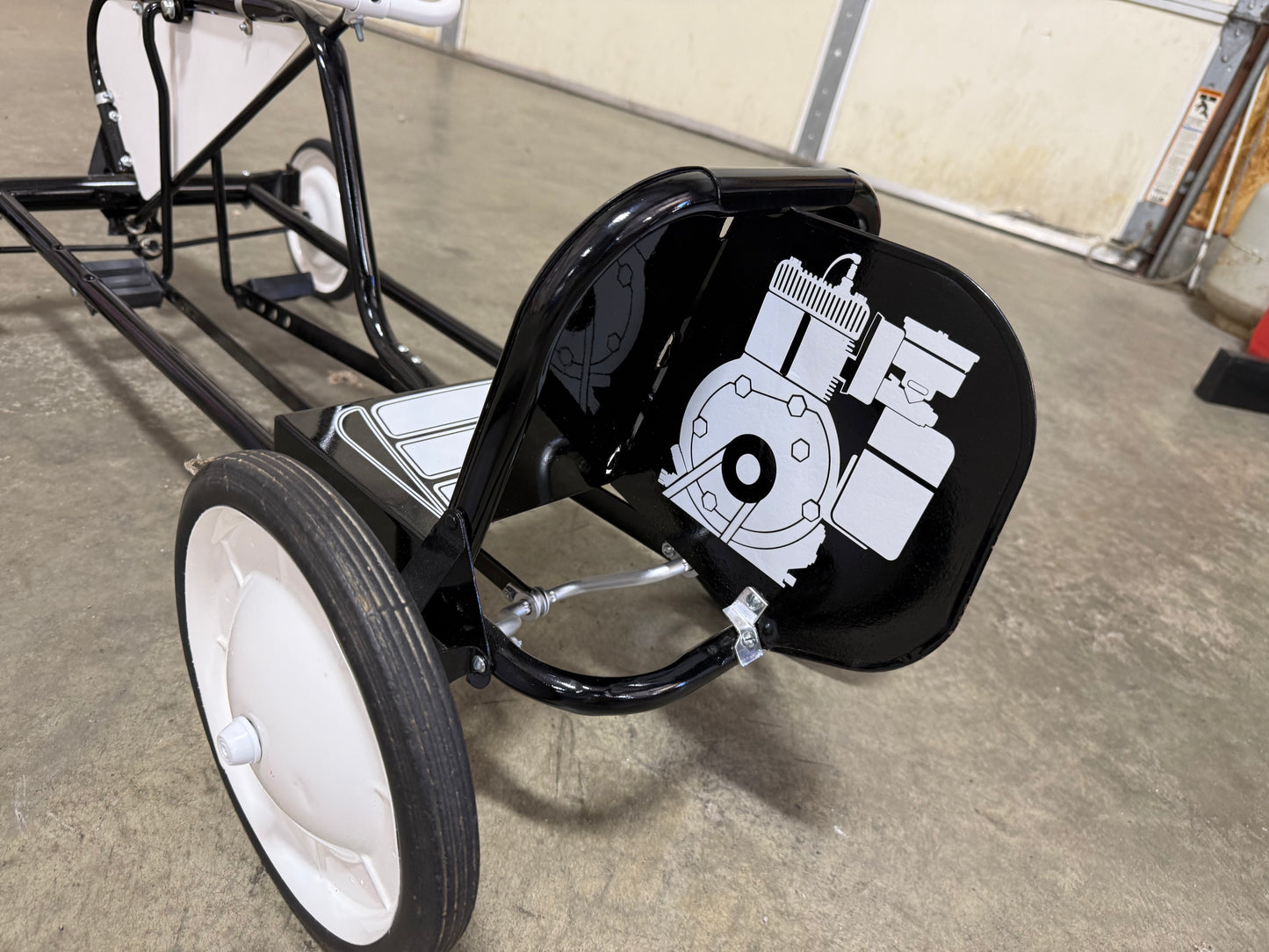 AMF Black Scat Pedal Car