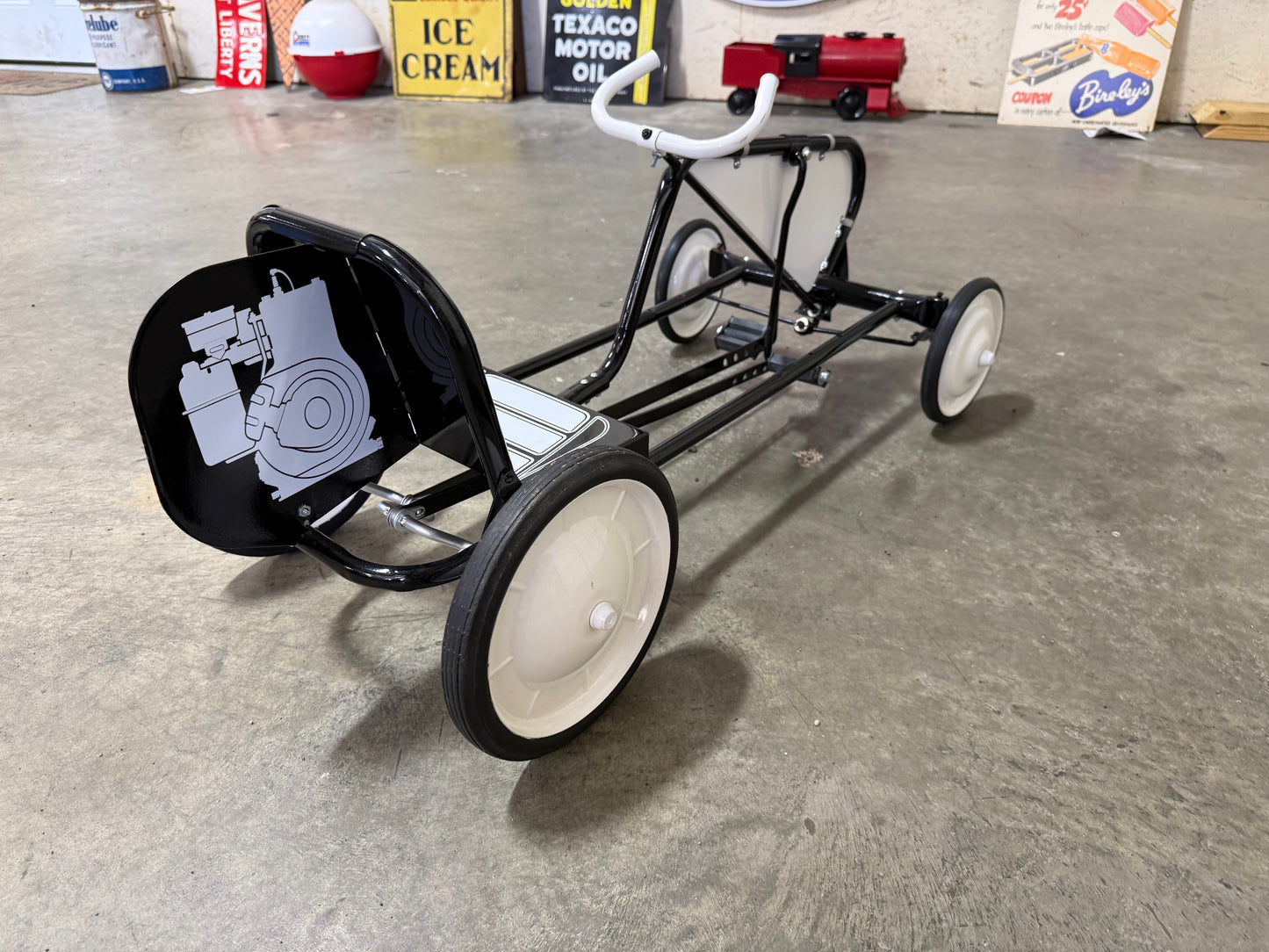 AMF Black Scat Pedal Car