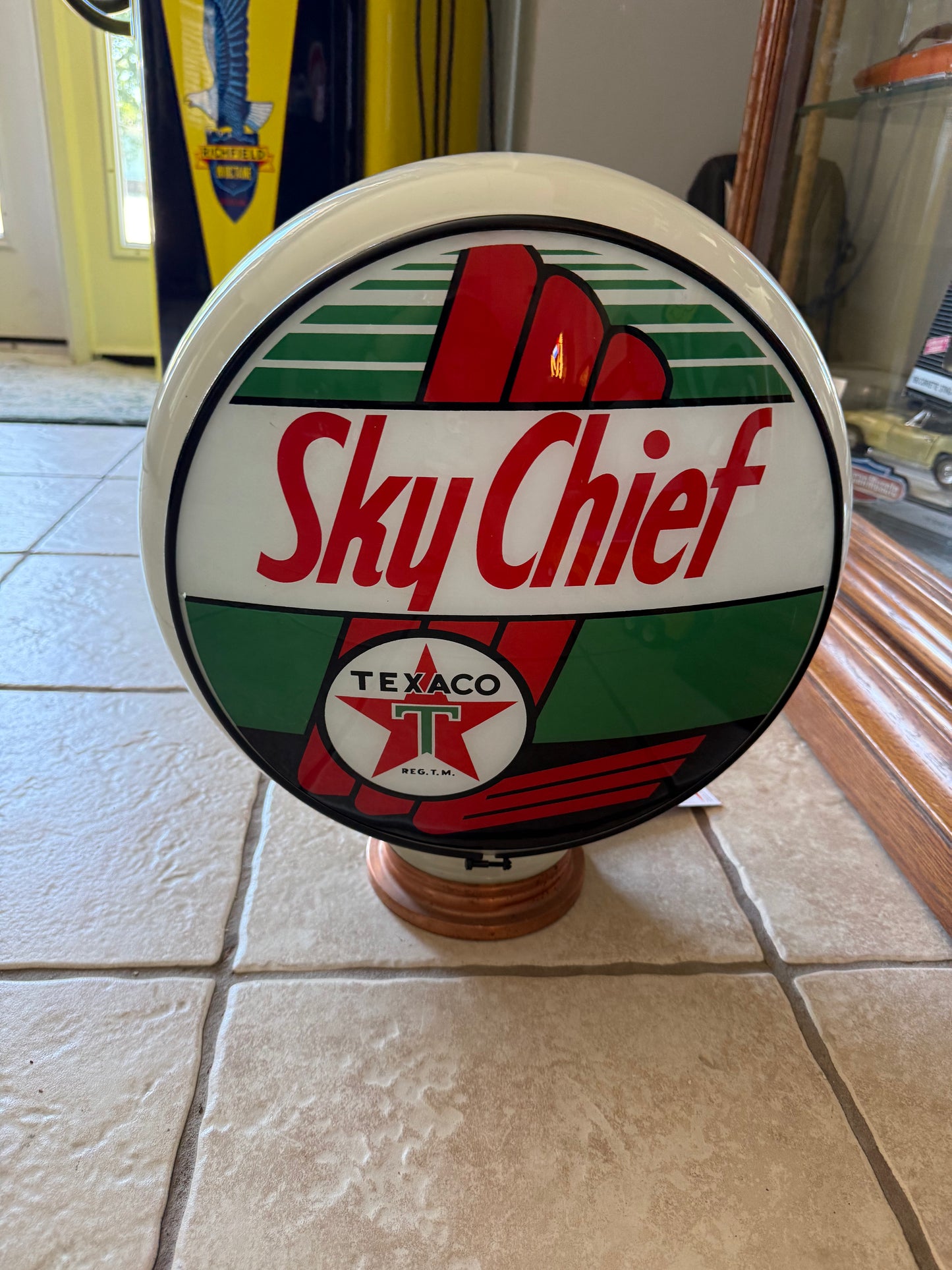Texaco Sky Chief 1950s Gas Pump Globe