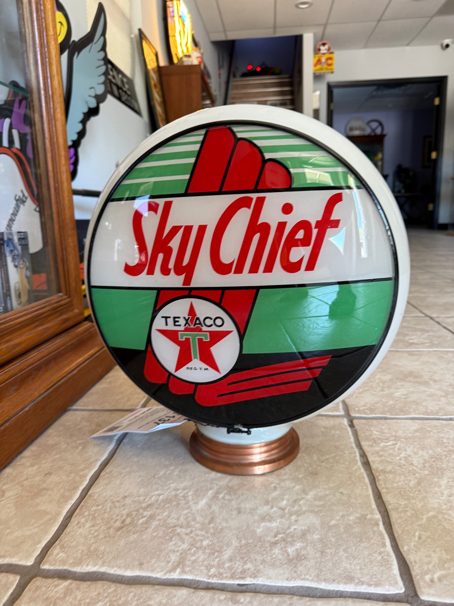 Texaco Sky Chief 1950s Gas Pump Globe