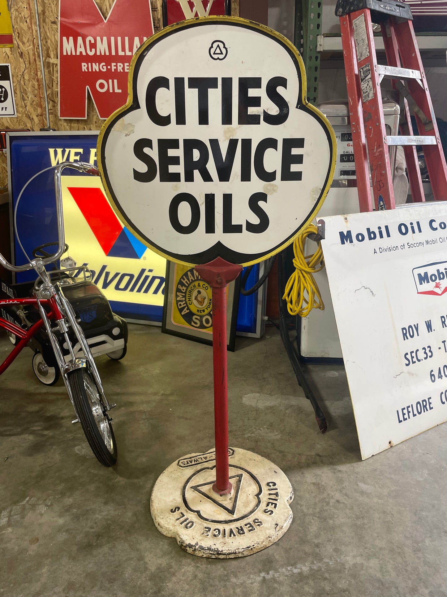 Cities Service Oils DSP Curb Sign - No Base