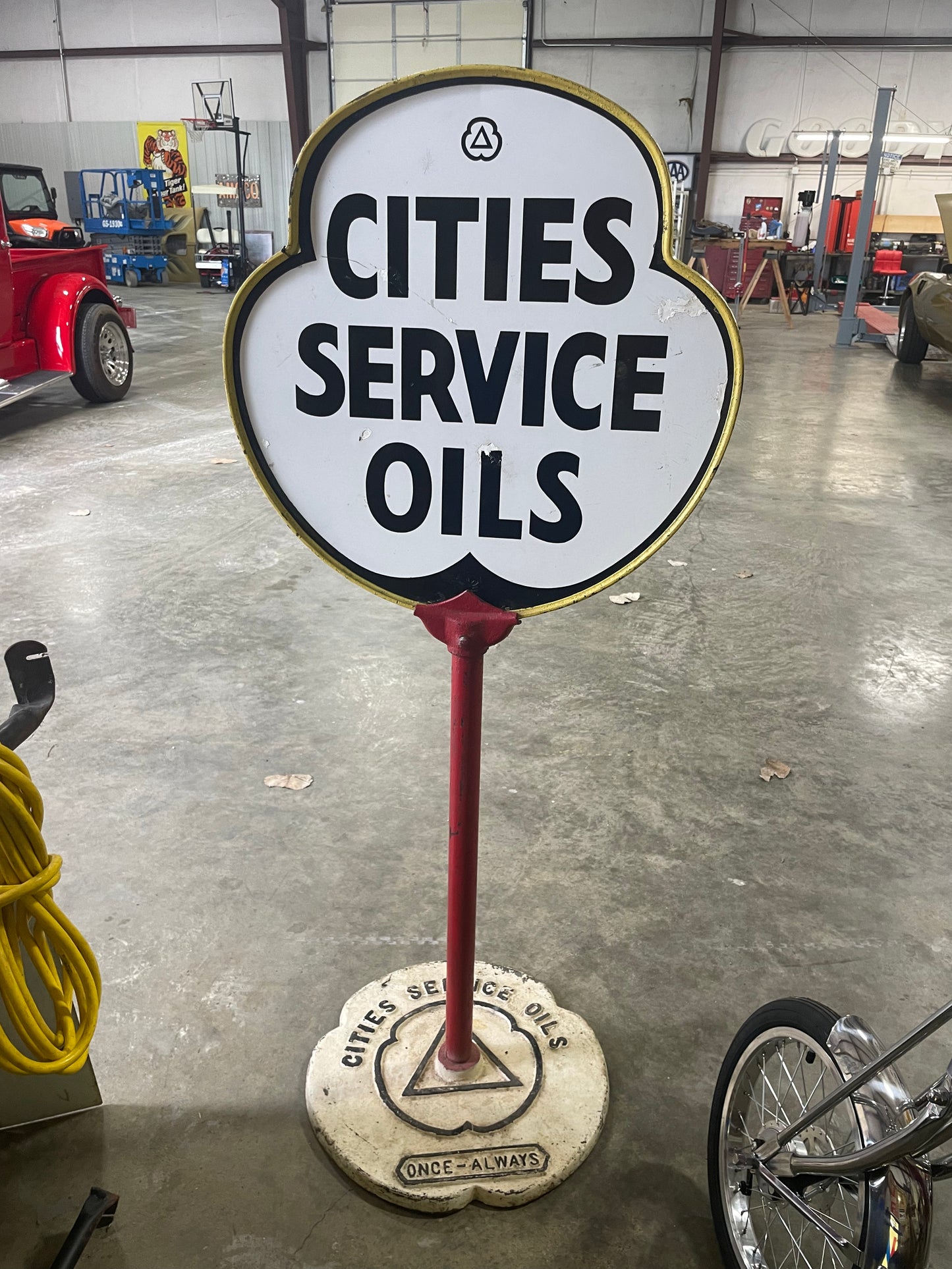 Cities Service Oils DSP Curb Sign - No Base