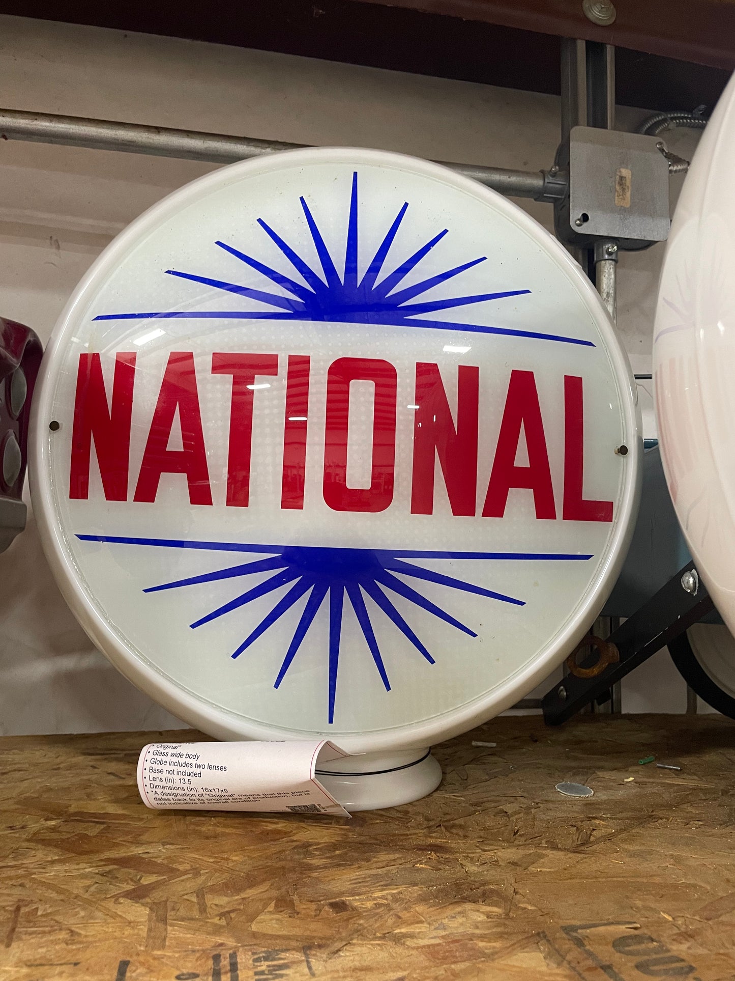 National Gas Pump Globe