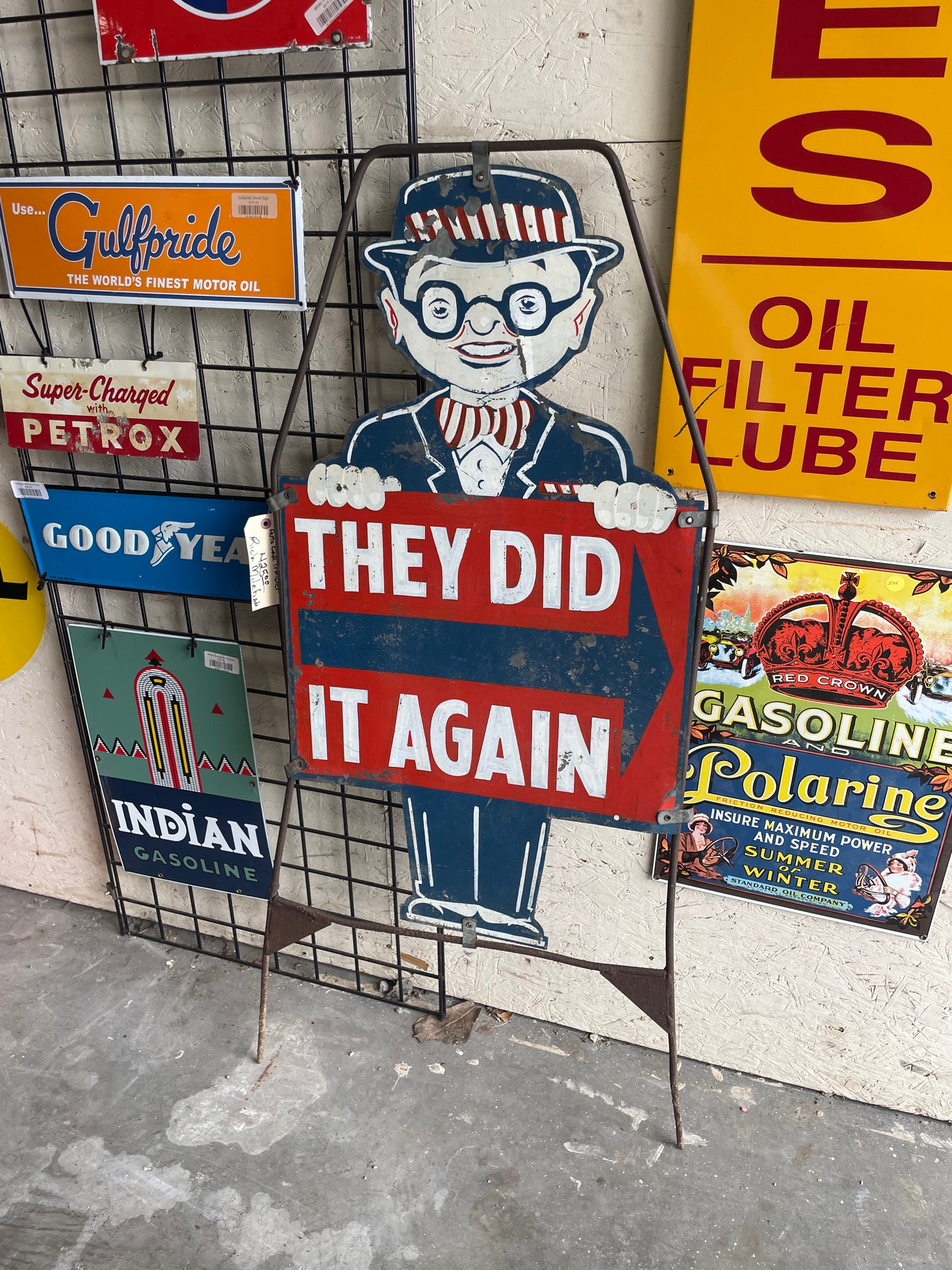 "They did it again" Sign