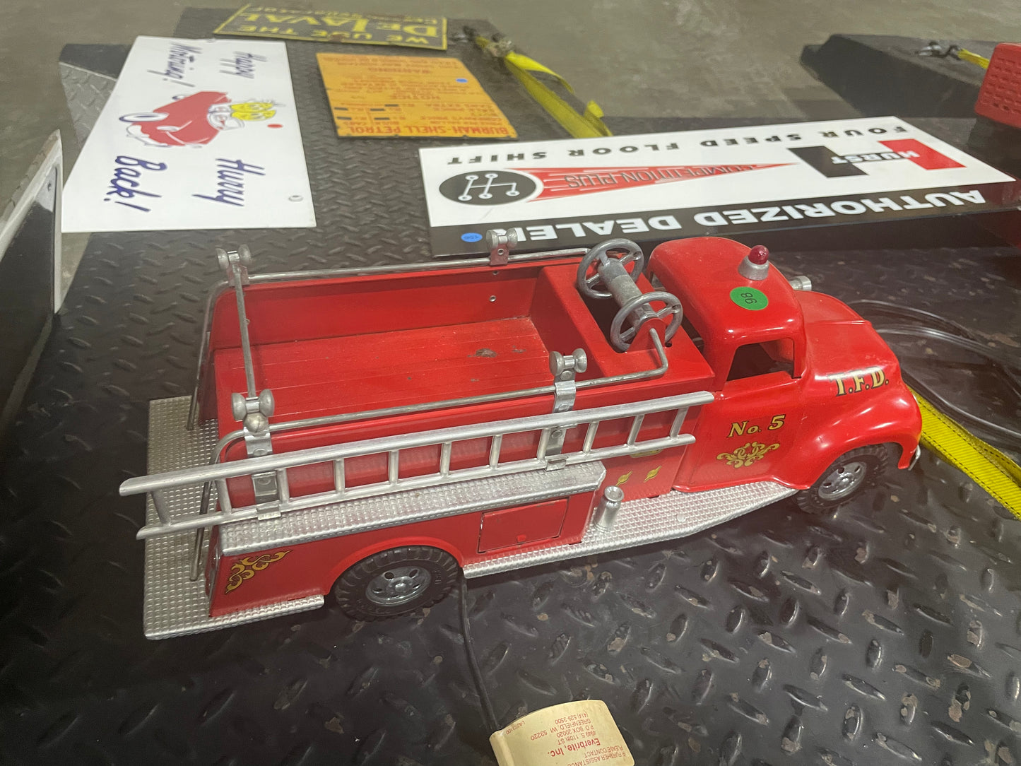 Metal Tonka Fire Truck Toy  1950s