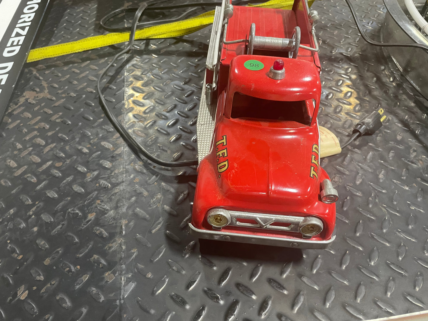 Metal Tonka Fire Truck Toy  1950s