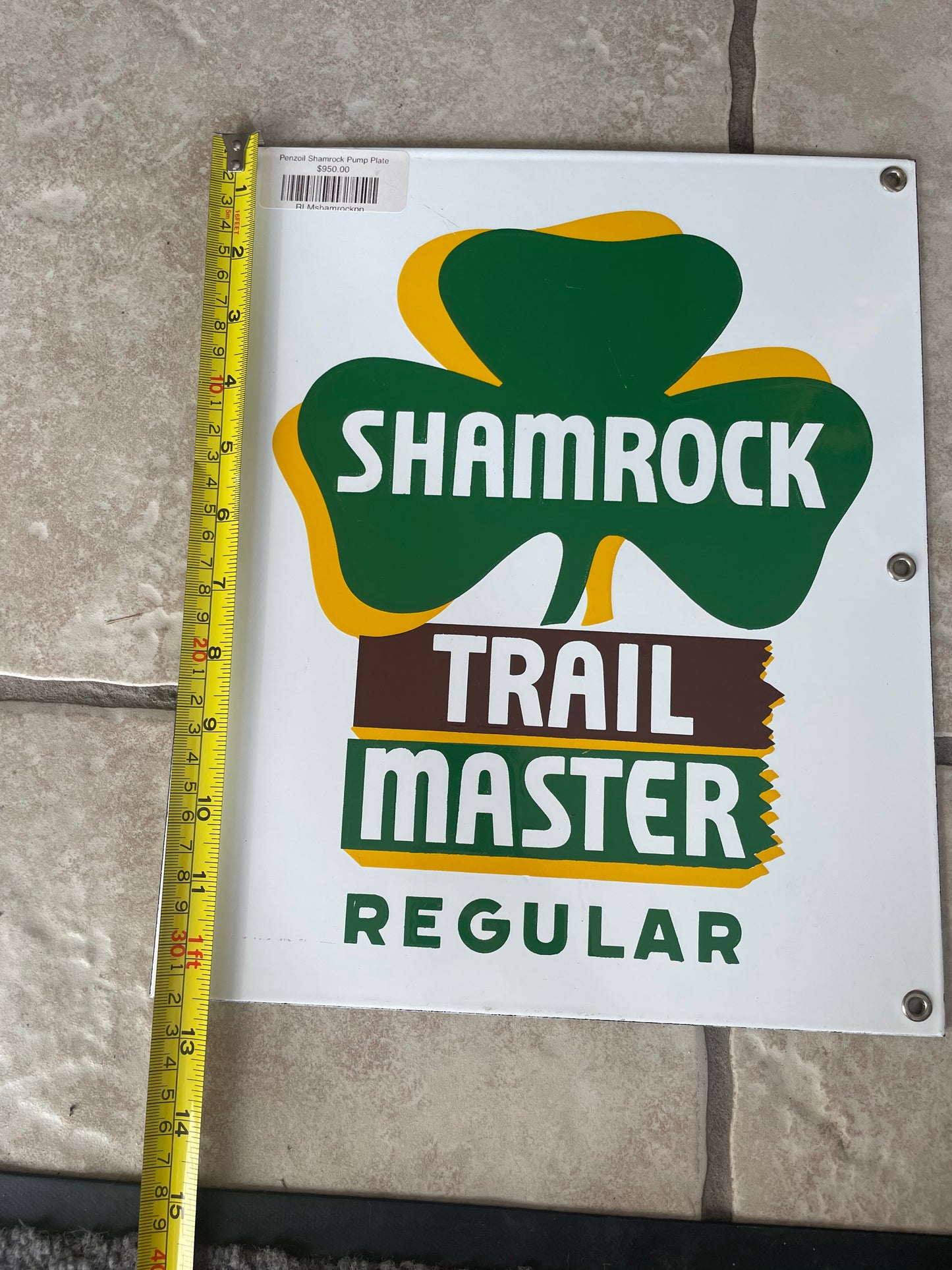 Pennzoil SSP Shamrock Pump Plate