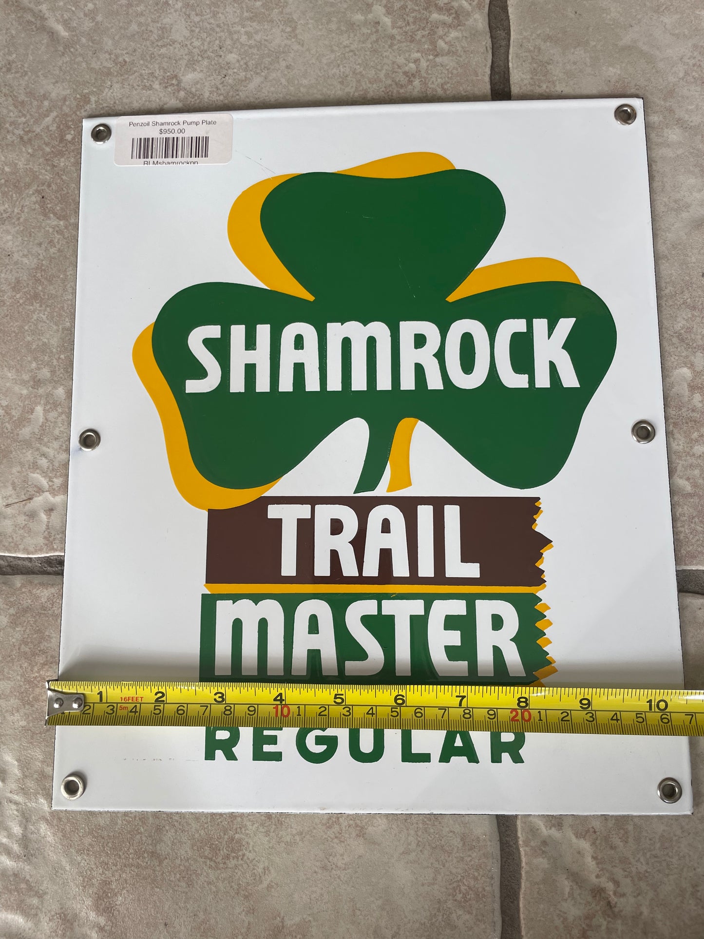Pennzoil SSP Shamrock Pump Plate