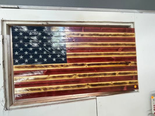 Wooden American Flag