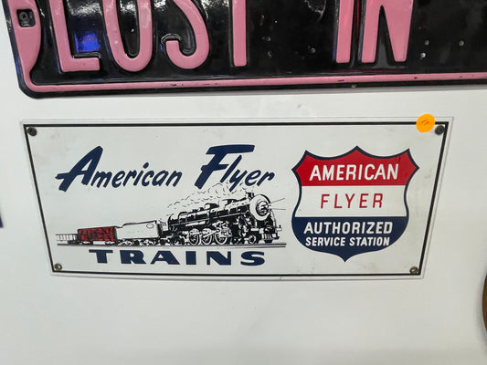 American Flyer Trains Sign