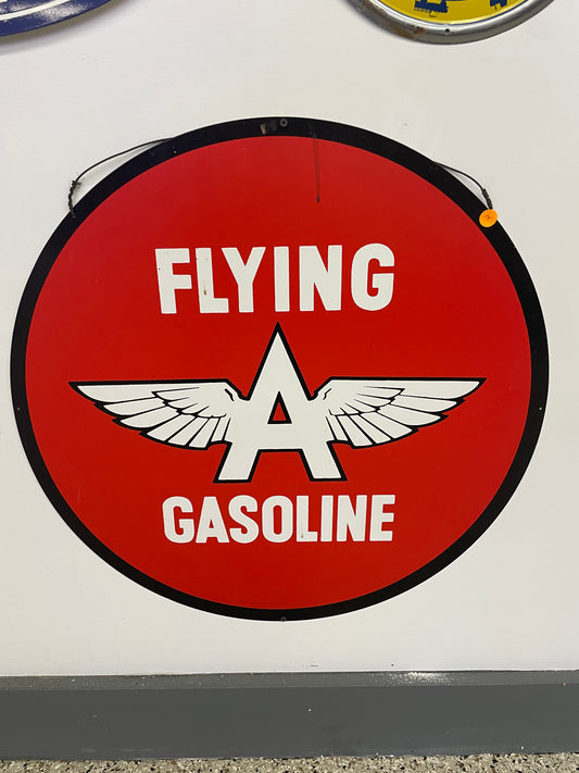 Flying A Gasoline SS Sign