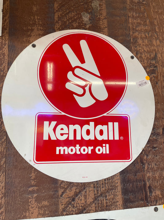 Kendall Motor Oil Round Sign