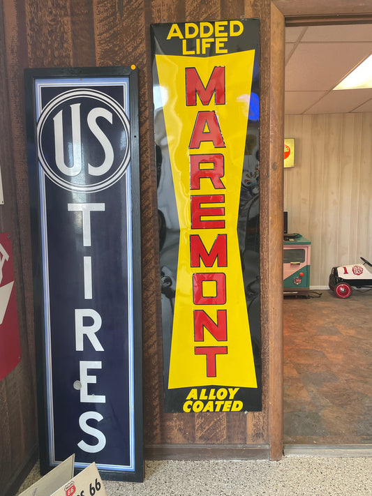 Maremount Vertical Tin Sign