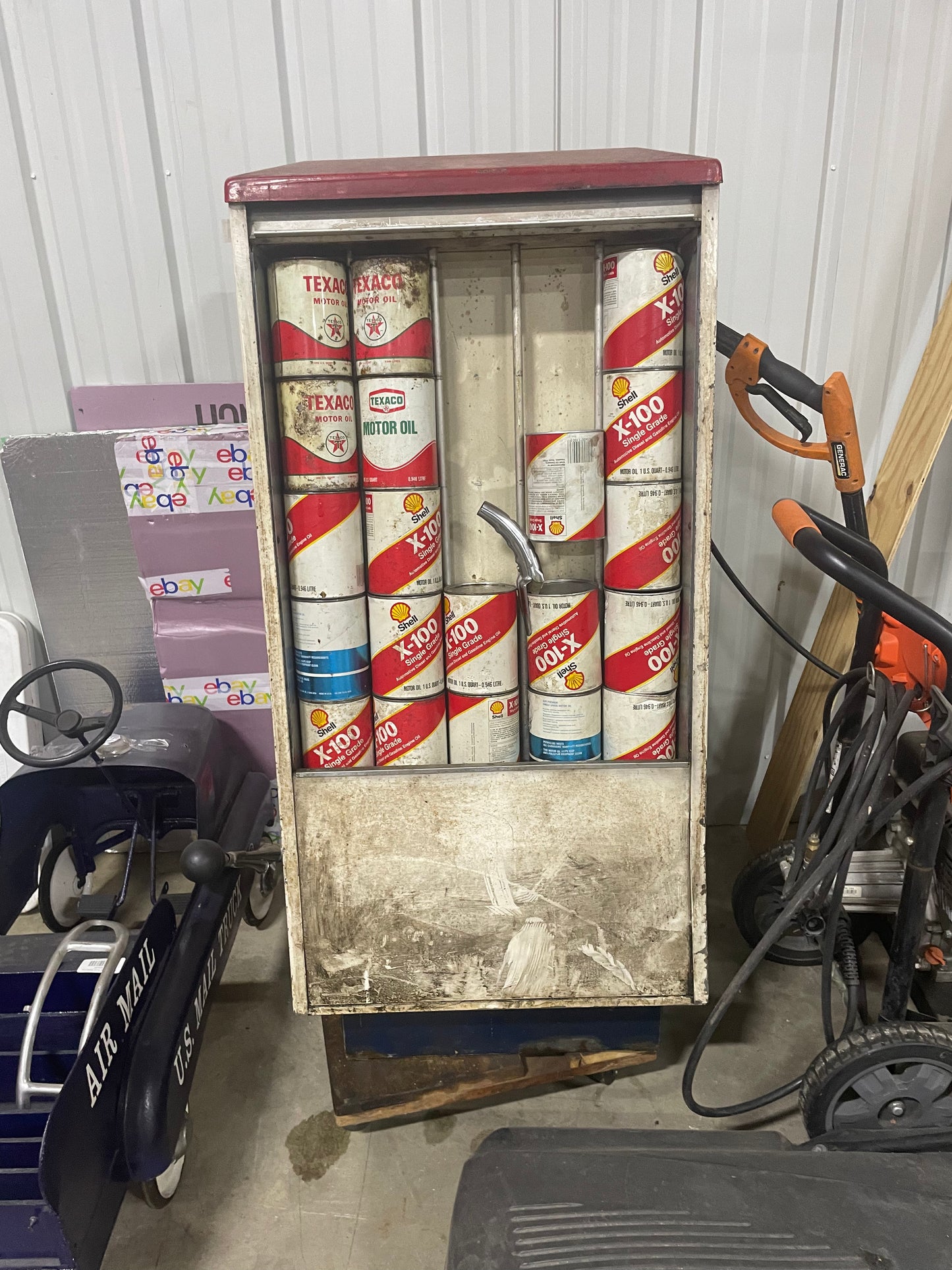 Oil Caddy with Quart Oil Cans