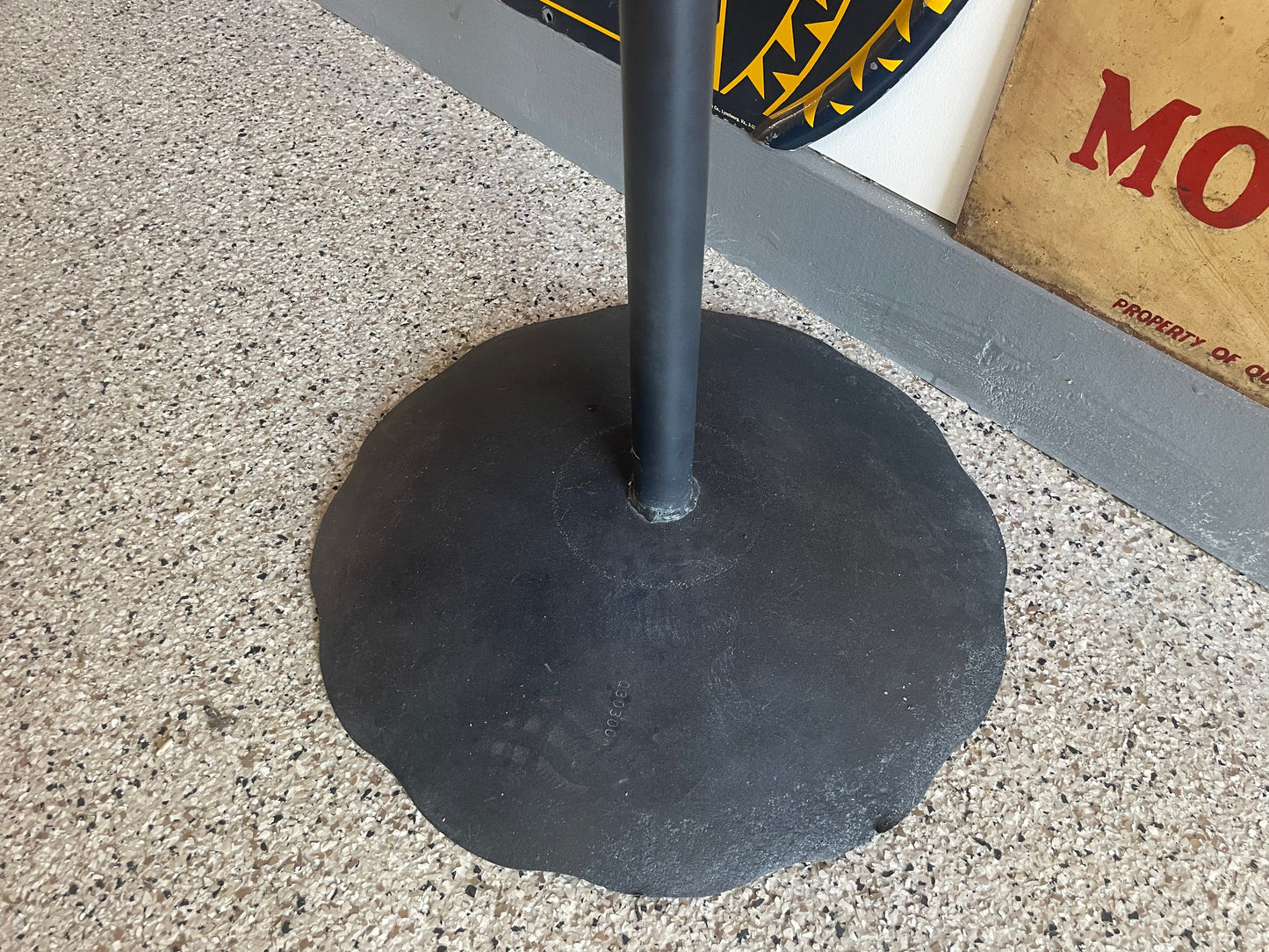 Pennzoil Curb Sign with Marquee