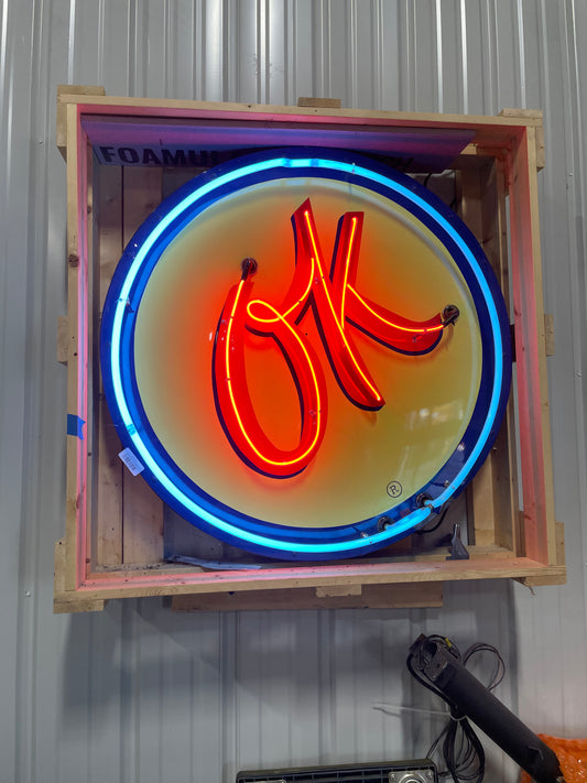 OK Neon Sign