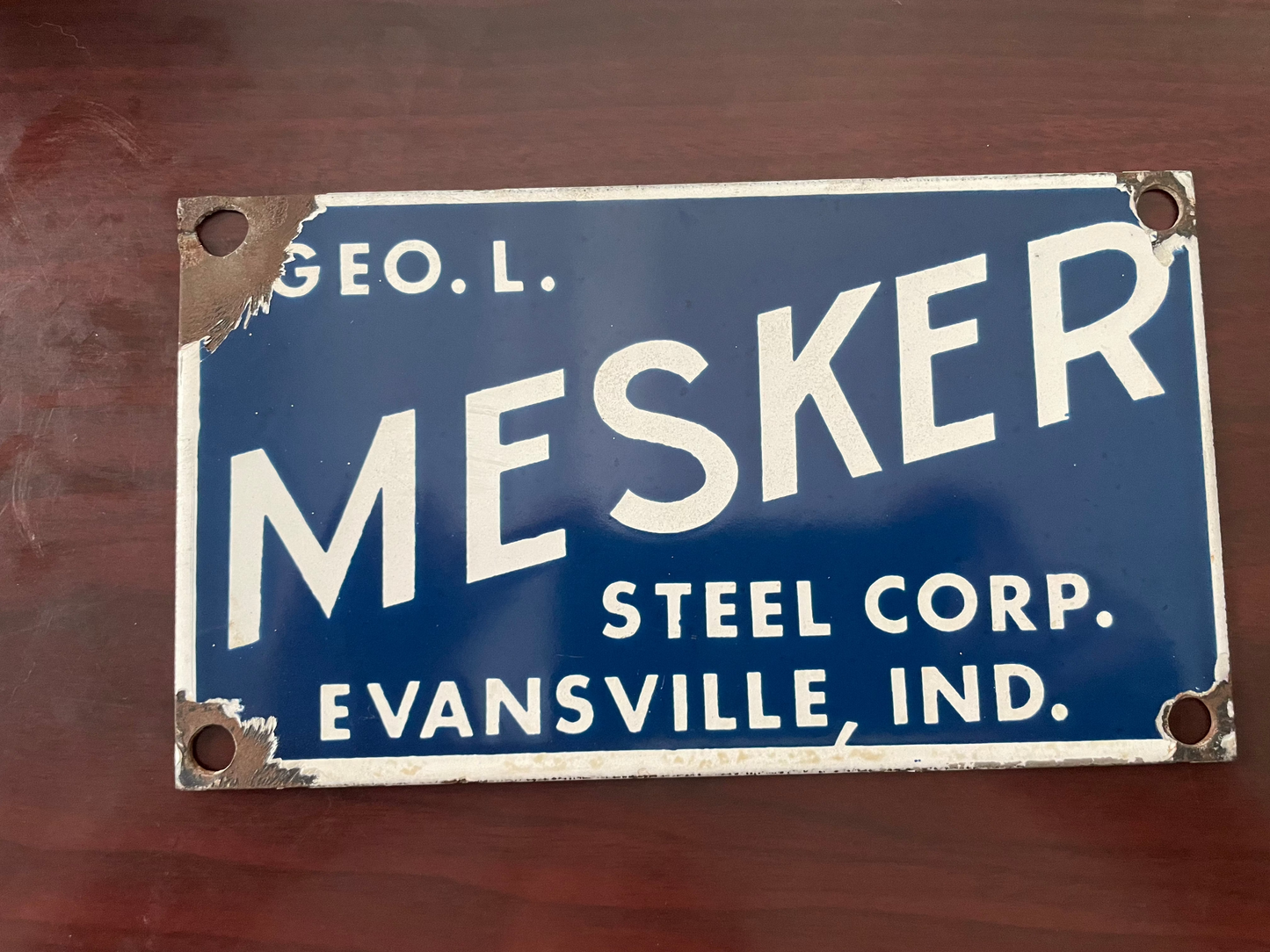 Geo Mesker Steel SSP Sign