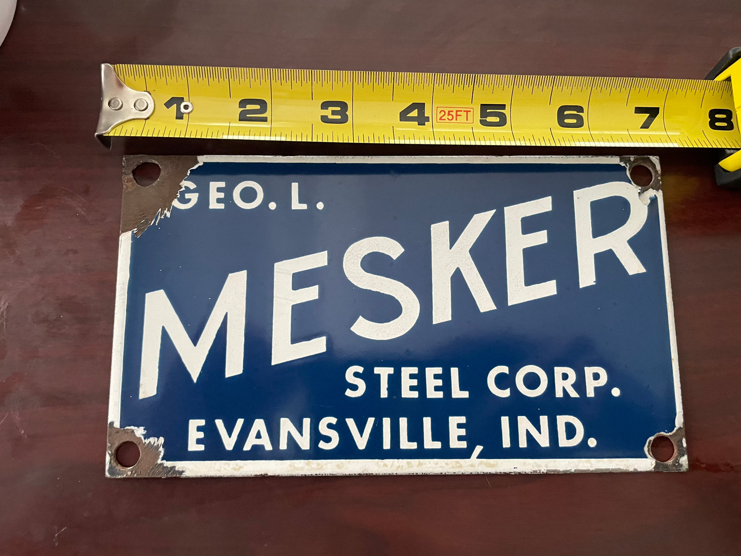 Geo Mesker Steel SSP Sign