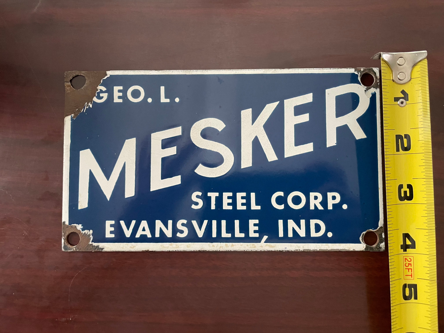 Geo Mesker Steel SSP Sign