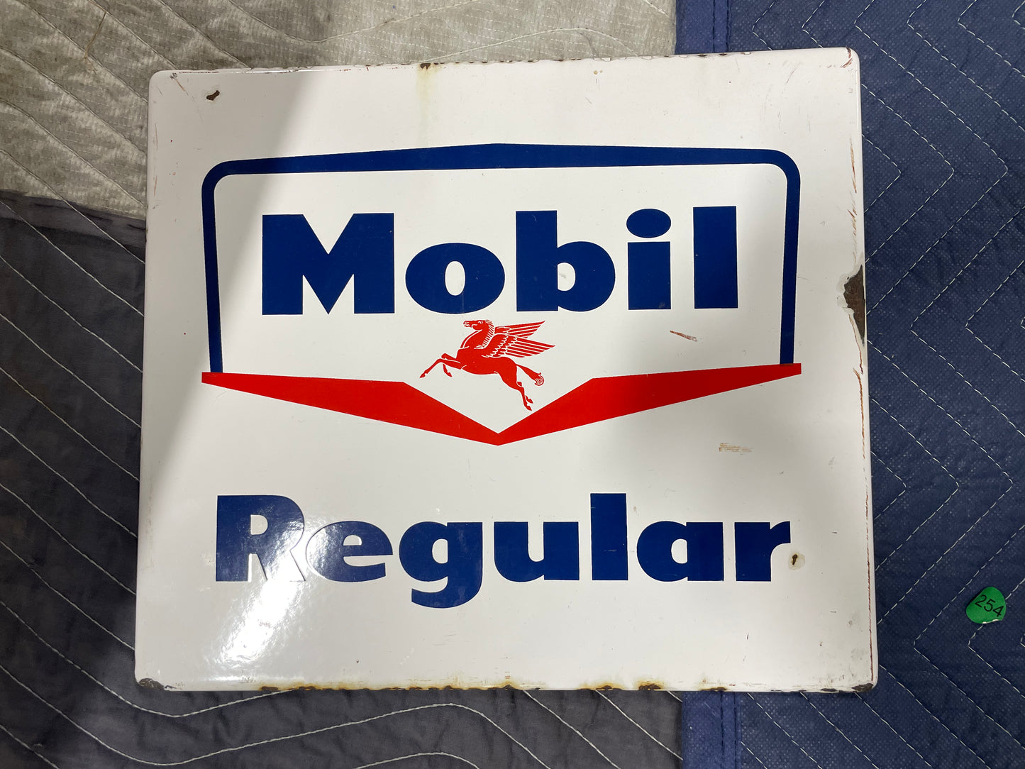 Mobil Regular SSP Gas Pump Sign