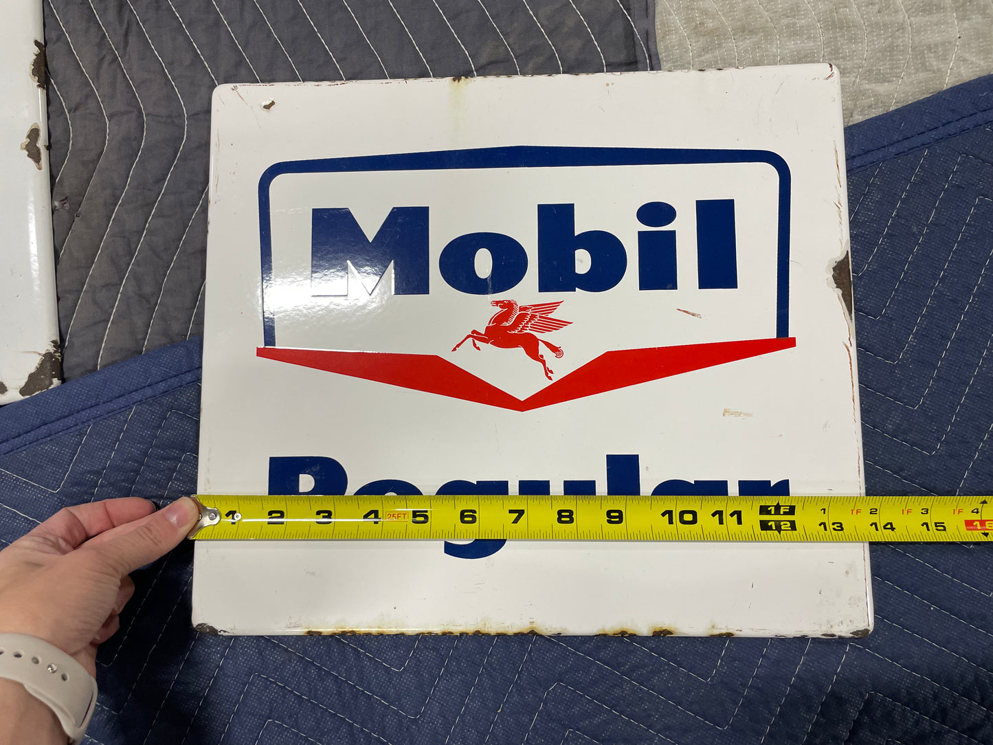 Mobil Regular SSP Gas Pump Sign