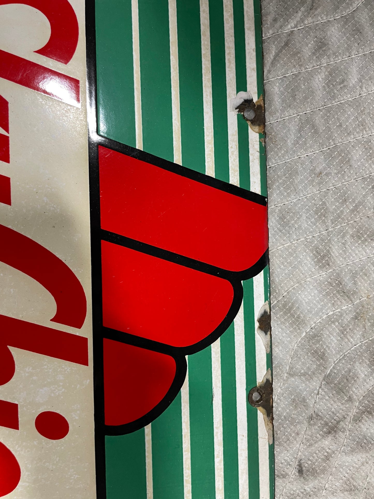 Texaco Sky Chief SSP Gas Pump Sign 1947
