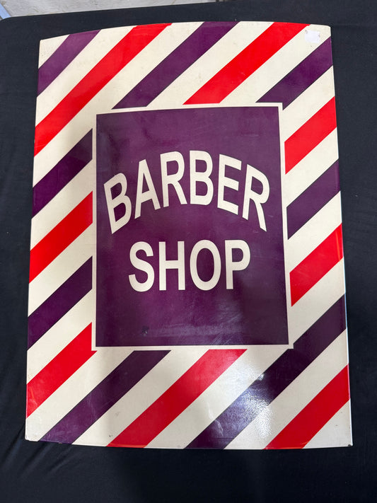 Barber Shop Sign Vertical