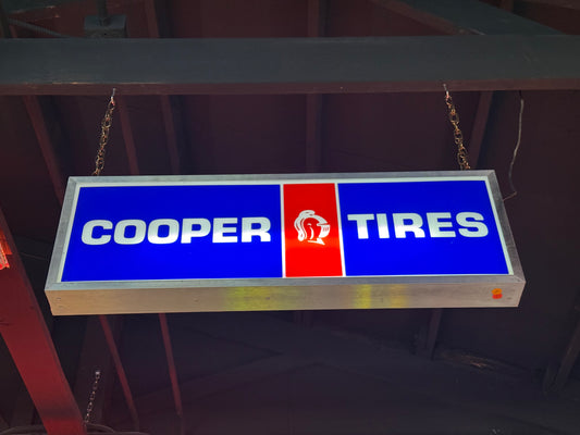 Cooper Tires Light Up Hanging Sign