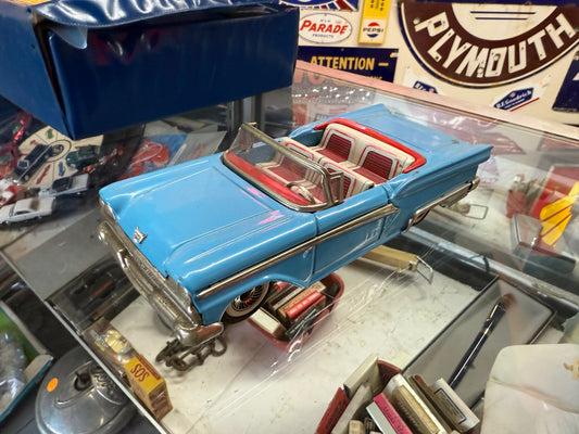 Ford Convertible Tin Car - Blue