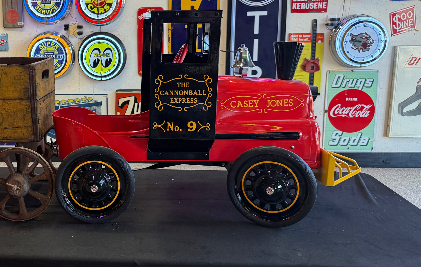 Garton 1960s Casey Jones Restored Train Pedal Car