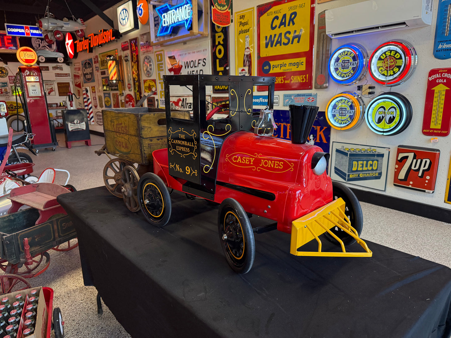 Garton 1960s Casey Jones Restored Train Pedal Car