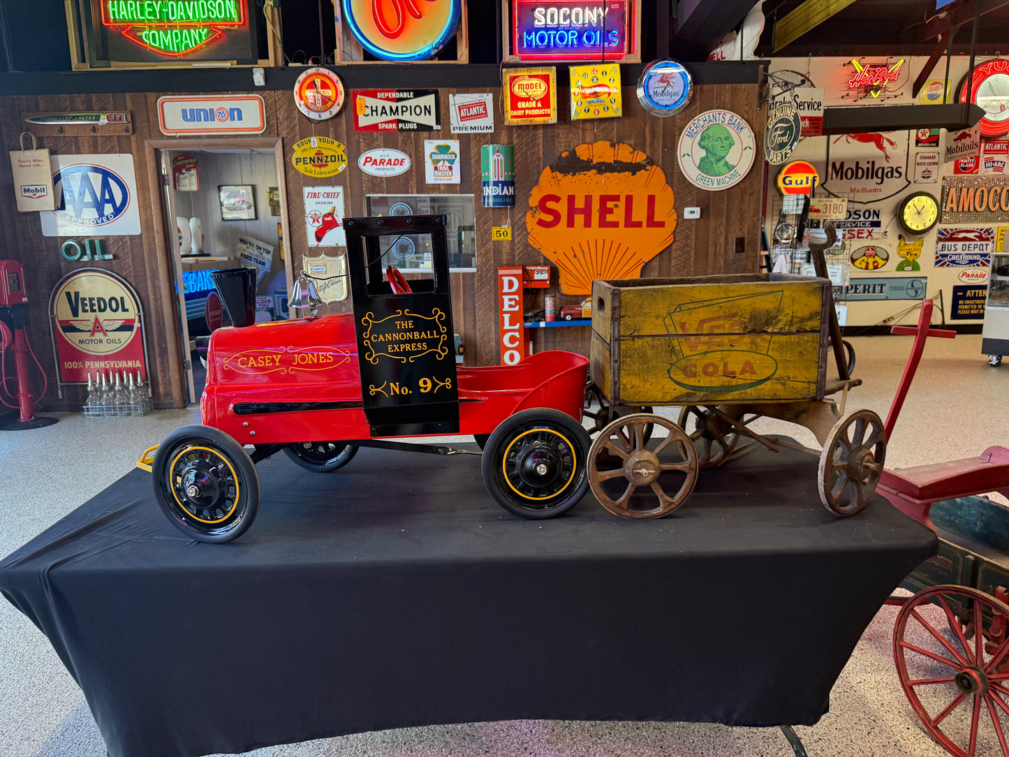 Garton 1960s Casey Jones Restored Train Pedal Car