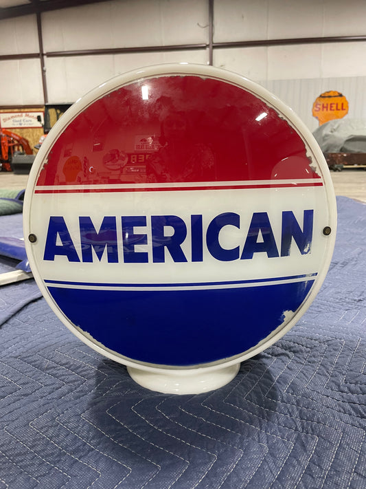 American Gasoline 12.5" Complete Gas Pump Globe