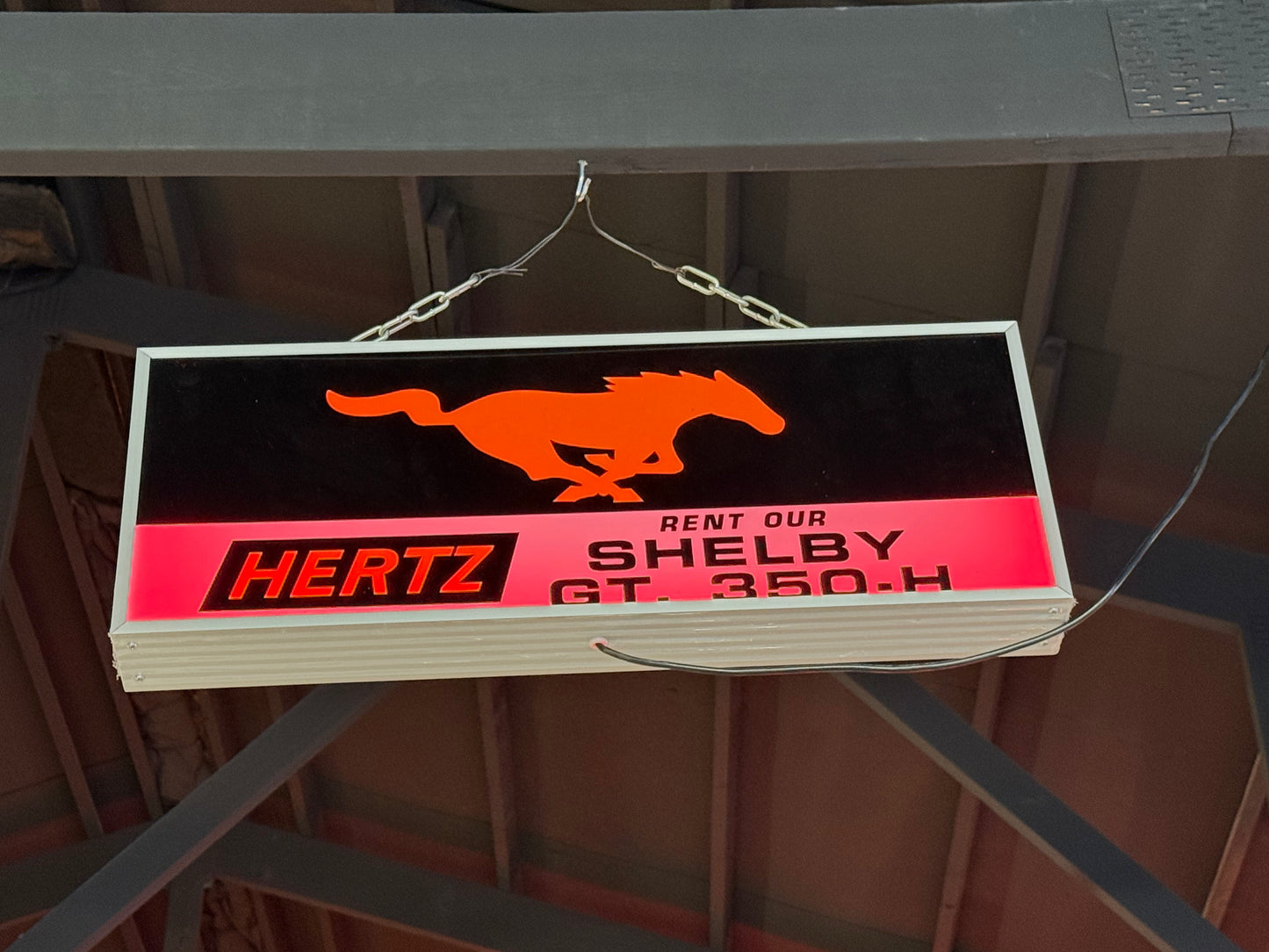Hertz Shelby LED Light Box Sign