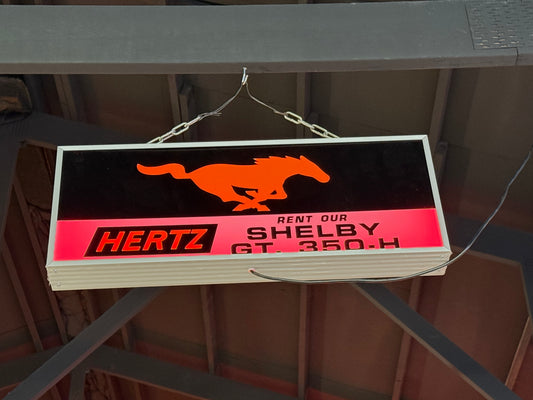 Hertz Shelby LED Light Box Sign