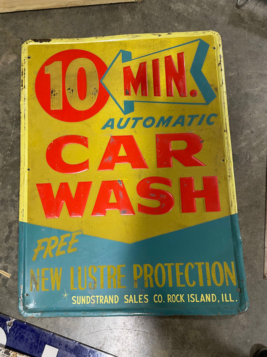 10 Minute Car Wash Sign