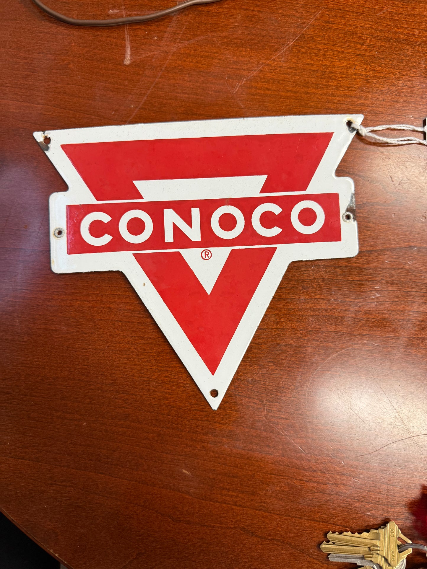 Conoco Pump Plate - Red