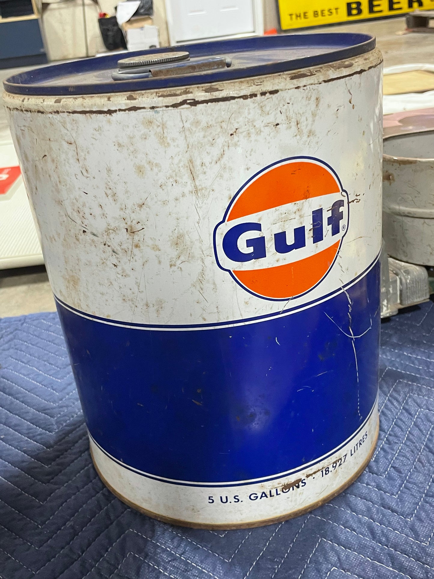 Gulf Oil Can - Large